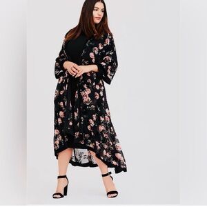 Torrid Floral Sheer Kimono